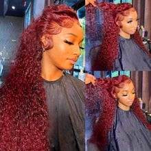 Lixir Burgundy Red ™ 13 X 4 Glueless Lace Frontal Wig